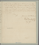 Letter to [Col. Nisbet Balfour, Charleston.]