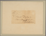 Letter to Col. [Elias] Dayton, Elizabethtown