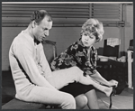 Harry Towb and Shelley Winters in the stage production Under the Weather