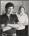 Michael Tolan and Lou Jacobi in the stage production Unlikely Heroes