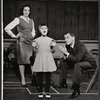 Susan Priolo, Tony Randall and unidentified in rehearsal for the stage production UTBU