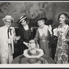 Lois Holmes [center] and unidentified in the stage production Vieux Carre