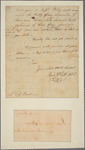 Letter to Lieut. Col. [Aaron] Burr, Comm'g the Advanced Posts, White Plains