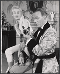 Joan Marshall and Cyril Ritchard in the stage production A Visit to a Small Planet