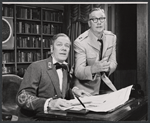 Cyril Ritchard and Edward Andrews in the stage production A Visit to a Small Planet