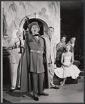 Cyril Ritchard, Edward Andrews, Sibyl Bowan, Joan Marshall, Conrad Janis and unidentified in the stage production A Visit to a Small Planet