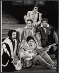 Claire Bloom, Peter Coffield and unidentified others in the stage production Vivat! Vivat Regina!