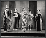 Dana Valery [center] and unidentified in the stage production Wait a Minim!
