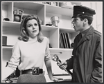 Lee Remick and William Jordan in the stage production Wait Until Dark