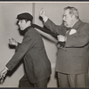 Charles Weidman and John Scott Smart in rehearsal for the stage production Waiting for Godot [Coconut Grove Playhouse, Miami, FL, 1956]