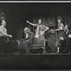 George C. Scott, unidentified others, Yvonne Mitchell and Muni Seroff in the stage production The Wall