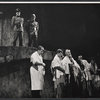 Muni Seroff, [center] and unidentified others in the stage production The Wall