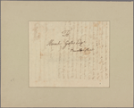 Letter to Horatio Gates, Traveller's Rest [Berkeley Co., Va.]