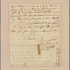 Letter to Thomas Han cock [Boston]