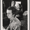 David Clennon, Richard Cox and Andrea Marcovicci in the stage production Welcome to Andromeda and Variety Obit