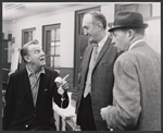 Dennis O'Keefe, Frank Campanella and unidentified in the stage production What Do You Really Know about your Husband?