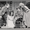 Jane Sanford, Gabriel Dell, Kenneth McMillan and Jake Dengel in the stage production Where Do We Go From Here?