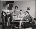 Mitchell Ryan, Dorothy Sands, Ruth White, Dennis Cooney and Carl Esser in the stage production Whisper to Me