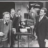 Anthony Holland, Andrew Duncan, Paul Dooley, Paul Benedict, J.J. Barry and Peter Bonerz in the stage production The White House Murder Case,