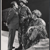 J.J. Barry, Ed Moore and unidentified in the stage production The White House Murder Case