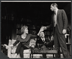 Uta Hagen, George Grizzard and Arthur Hill in the stage production Who's Afraid of Virginia Woolf?