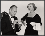 Leif Erickson and Bette Davis in the stage production The World of Carl Sandburg 