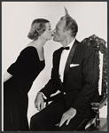 Bette Davis and Leif Erickson in the stage production The World of Carl Sandburg 