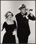 Bette Davis and Leif Erickson in the stage production The World of Carl Sandburg 