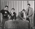 Joseph Ragno, Jeanne Asch, Barbara Dana and unidentified in the stage production A Worm in Horseradish