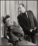 Celia Adler and Eli Mintz in the stage production A Worm in Horseradish