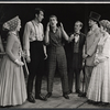 Joan Kibrig, Ralston Hill, Tom Noel, Barbara Woodell and unidentified in the stage production The Young Abe Lincoln