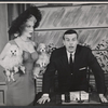 Billy De Wolfe and unidentified in the stage production Ziegfeld Follies of 1957