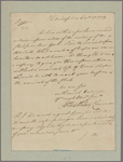 Letter to [Benjamin Lincoln?]