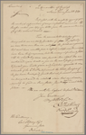 Letter to Caesar Rodney, Governor of Delaware