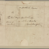 Letter to Gen. [Benjamin] Lincoln, Purisburgh [S. C.]