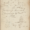 Holograph notebook, 1 January 1820 - ? January 1823