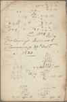 Holograph notebook, 1 January 1820 - ? January 1823