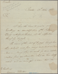 Letter to Gov. [George] Clinton