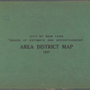 City of New York. Board of Estimate and Apportionment. Area District Map. 1937.