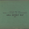 City of New York. Board of Estimate and Apportionment. Area District Map. 1937.
