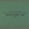 City of New York. Board of Estimate and Apportionment. Height District Map. 1937
