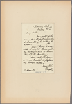 Letter to Dr. Emmet
