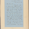 Letter to Dr. [Thomas Addis] Emmet, Madison Avenue