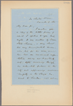 Letter to Dr. [Thomas Addis] Emmet, Madison Avenue