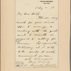 Letter to Will Appleton