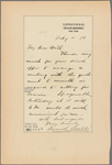 Letter to Will Appleton