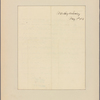 Letter to Henry R[owe] Schoolcraft [Washington, D. C.?]