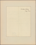 Letter to Henry R[owe] Schoolcraft [Washington, D. C.?]