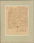 Letter to Joseph Ball at Stratford by Bow [Stratford le Bow, Essex] nigh London