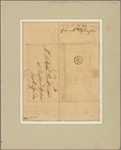 Letter to Joseph Ball at Stratford by Bow [Stratford le Bow, Essex] nigh London